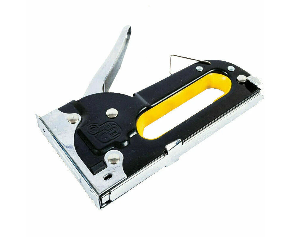 Heavy Duty Staple Gun Stapler FREE 500 Staples Fastener Tool Kit Tacker