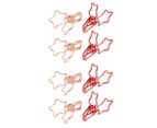 100 Pcs Binder Clips Hollow Cute Star Shape Sturdy Metal Small Binder Clips for Office Documents Account