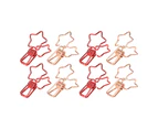 100 Pcs Binder Clips Hollow Cute Star Shape Sturdy Metal Small Binder Clips for Office Documents Account