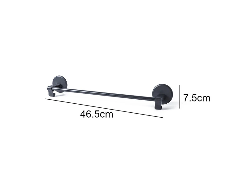 Bath Towel Bar - Towel Rack for Bathroom,Bathroom Accessories Towel Rod Wall Mounted Towel Holder(black)