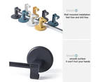 Bath Towel Bar - Towel Rack for Bathroom,Bathroom Accessories Towel Rod Wall Mounted Towel Holder(black)