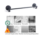 Bath Towel Bar - Towel Rack for Bathroom,Bathroom Accessories Towel Rod Wall Mounted Towel Holder(black)