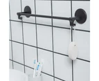 Bath Towel Bar - Towel Rack for Bathroom,Bathroom Accessories Towel Rod Wall Mounted Towel Holder(black)