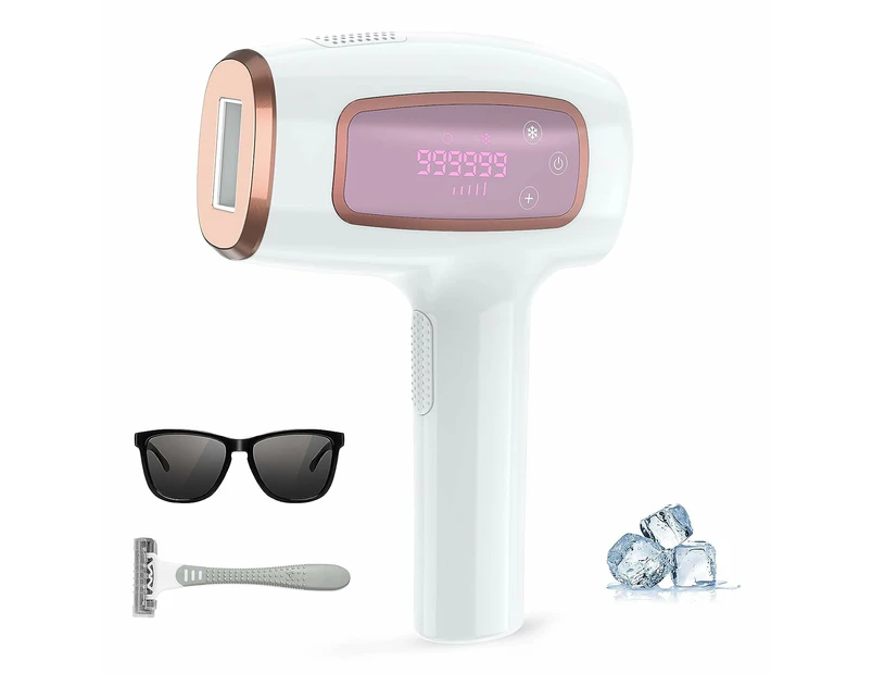 999,999 Flashes Laser Hair Removal Device, Ice Cooling Function Hair Removal Device, Painless Ipl Hair Remover On Armpits Back Legs Arms Face Bikini Line