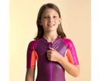 DECATHLON NABAIJI Girl's Shorty Swimsuit - Kloupi Purple/pink