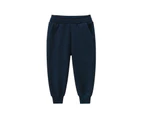 Cotton Jogger Sweatpants for Kids with Side Pockets and Ribbed Ankle Cuffs (2-Pack, Solid Colors BY-5078)