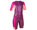 DECATHLON NABAIJI Girl's Shorty Swimsuit - Kloupi Purple/pink