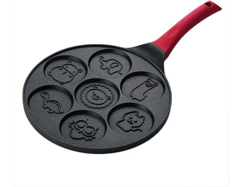 Pancake Pan Non-stick Pancake Pan Classic pancake pan with smiling mini omelet 7 animal shapes