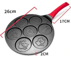 Pancake Pan Non-stick Pancake Pan Classic pancake pan with smiling mini omelet 7 animal shapes