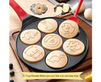 Pancake Pan Non-stick Pancake Pan Classic pancake pan with smiling mini omelet 7 animal shapes