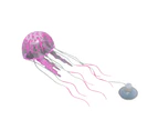 Glowing Luminous Artificial Jellyfish Aquarium Decoration Fish Tank Ornament-Pink