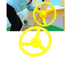 Plastic Outdoor Playground Small Steering Wheel Toy Swing Set Accessories ( Yellow)