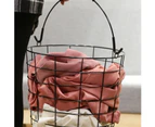 3- Tier Metal Wire Laundry Basket Dirty Clothes Storage Hamper