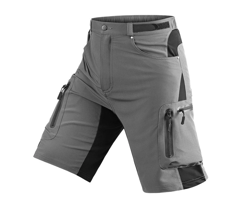 GEERTOP Mens Outdoor Quick Dry Stretchy Shorts for Camping Hiking-Grey