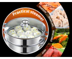 4 Tier Stainless Steel Steamer Meat Vegetable Cookware Kitchen Pot Tool