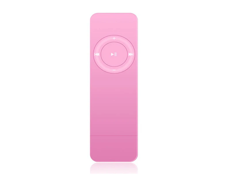 Pink-MP3 Player, Music Player with Bluetooth, Built-in Speaker, Ultra Slim Music Player, Portable HiFi Lossless Sound, Support up to 128GB