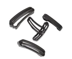 Fulllucky 2Pcs Webbing Connecting Clips Flexible Waterproof Sturdy Fixed Webbing Ending Quick-Slip Keeper Buckle Clips for Diving-L,2pcs
