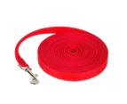 Outdoor Training Running Dog Leash - Red