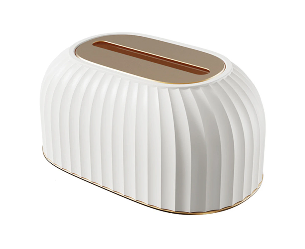 Tissue Storage Box ,Napkin Box, for Kitchen, Bathroom Dresser, Car, Bedroom Dresser and Office white