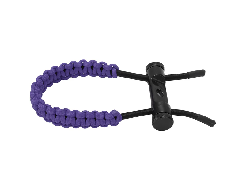 Compound Bow Wrist Sling Wrist Strap Braided Cord Rope Adjustable For Training Exercisingpurple