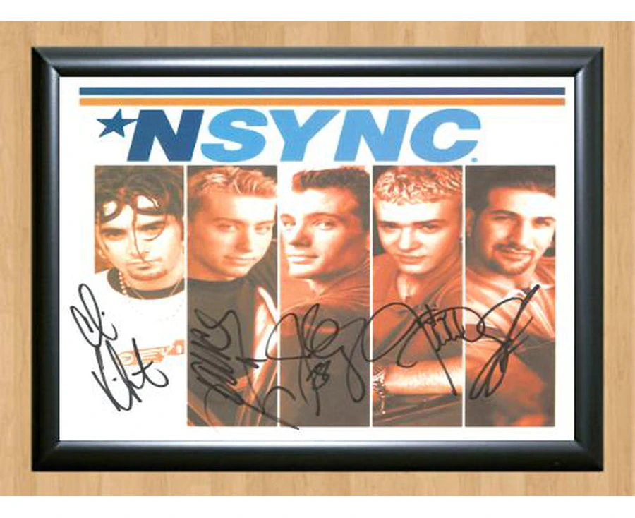 NSYNC 'N Sync Signed Autographed Photo Poster Memorabilia A4