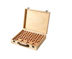 Essential Oil Storage Box Wooden 70 Slot Aromatherapy Organiser Case