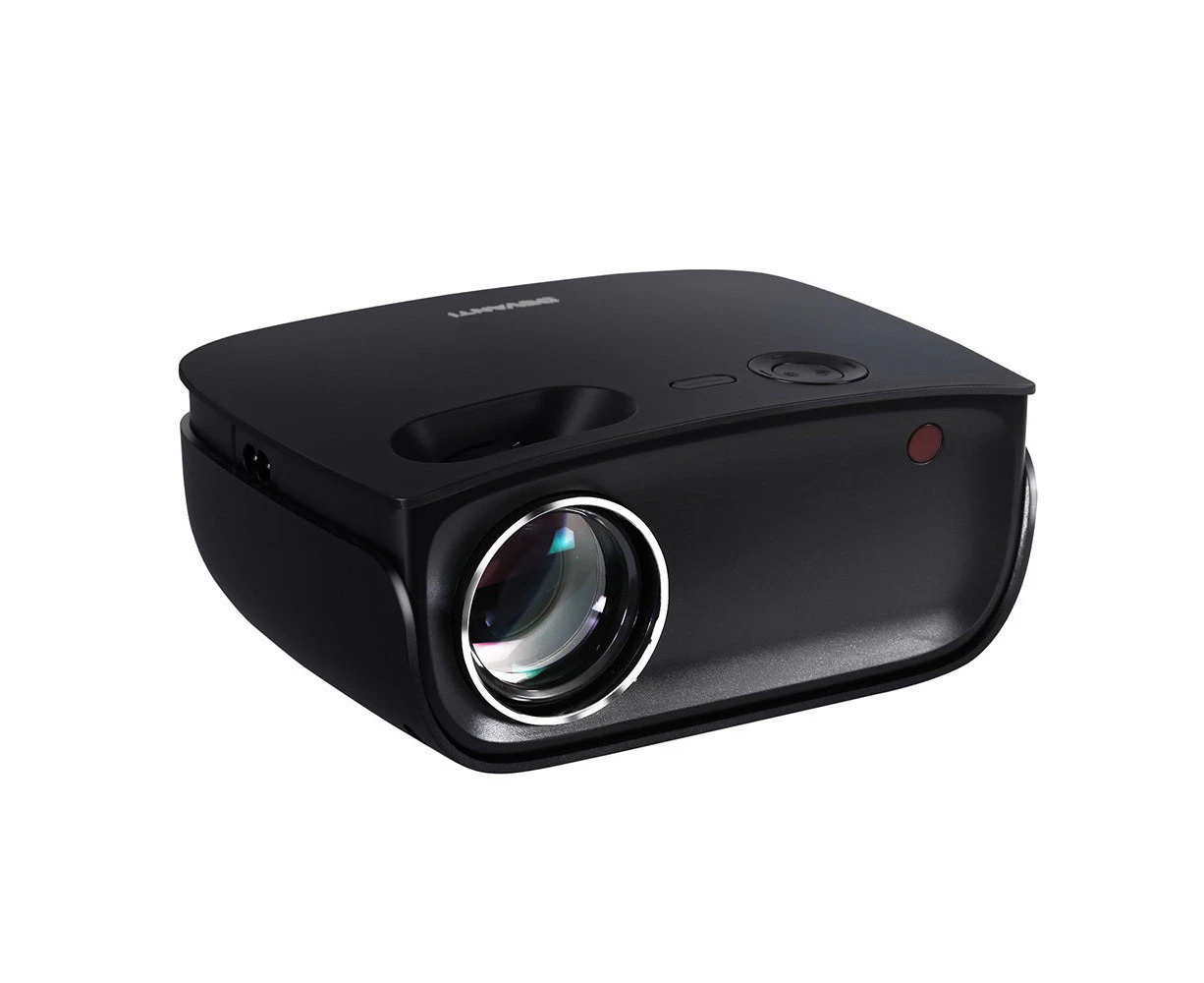 Mini Video Projector Wifi Usb Hdmi Portable 2000 Lumens Hd 1080p Home In Black