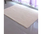 siyi Modern Candy Color Soft Anti-Skid Carpet Flokati Shaggy Rug Living Bedroom Floor Mat-White 40cm by 60cm