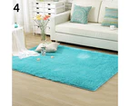 siyi Modern Candy Color Soft Anti-Skid Carpet Flokati Shaggy Rug Living Bedroom Floor Mat-White 40cm by 60cm