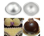 Hemisphere 3D Aluminum Ball Sphere Cake Pan Sugarcraft Bakeware Decorating Mold Style 2