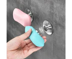 Wall Hanging Soap Box Suction Cup Rack Silver Magnetic Soap Holder