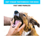 Dog Toothbrush, Safe Finger Toothbrush for Dogs Easy Teeth Cleaning, Washable Dog Tooth Brush