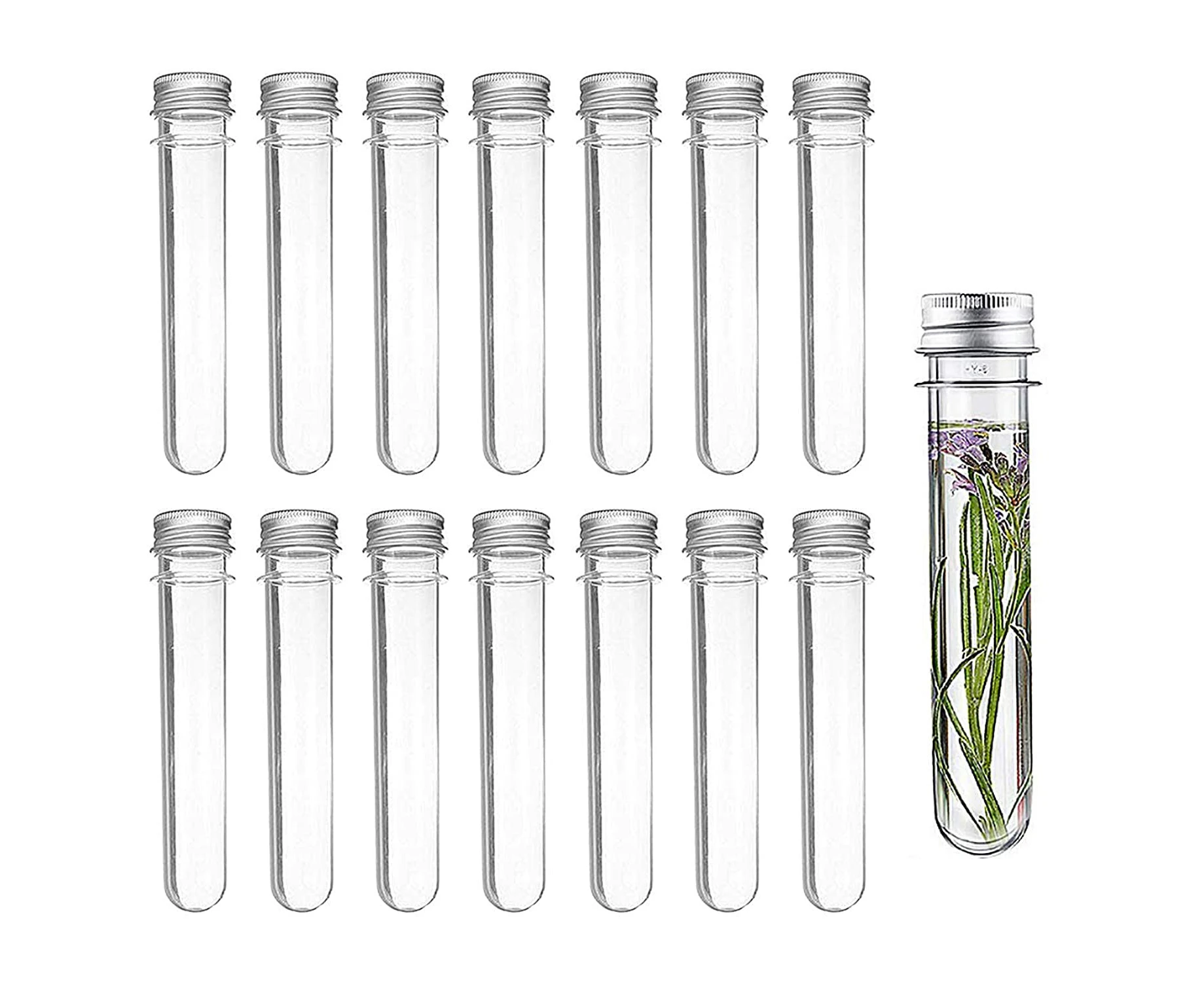 14 Pcs Plastic Test Tubes Science Party Test Tubes For Scientific Experiments,Party Decoration,Candy,Bath Salt,Dice Display