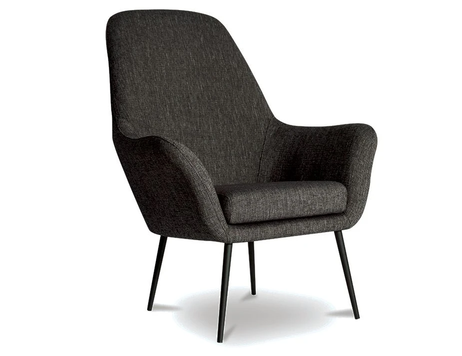 Soho Charcoal Fabric Armchair