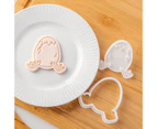 Cookie Cutter Cute Non Stick Plastic Happy Easter Party Biscuit Embossed Mold Stencil for Kitchen Type 12