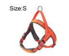 No Pull Step-in Small Dog Harness with Buckle - Perfect On The Go No Pull Harness for Small Dogs or Medium Dog Harness Orange red - S