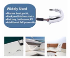 Pair Stainless Steel 9" Grab Oval Handrail Boat/Door/Gate Handles Rails