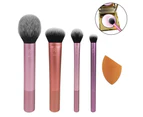 Cosmetic Brush, Makeup Brush Set With Sponge Blender For Eyeshadow, Foundation, Blush, And Concealer, Multiple Brushes