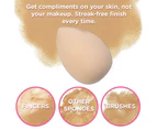 Nude Makeup Sponge for a Flawless Natural Look, Perfect with Foundations, Powders & Creams