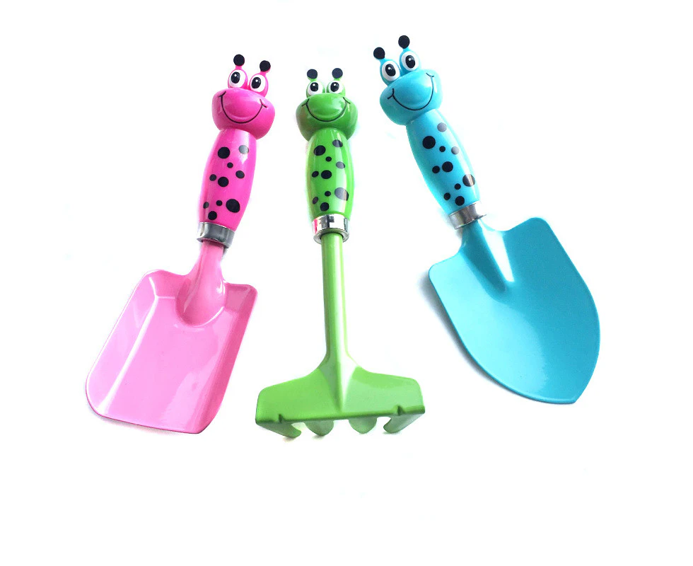 Kynup 3 Pcs Kids Gardening Tools Set Mini Safe Toy Gardening Tools