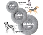 Faux Fur Dog Bed & Cat Bed, Original Calming Dog Bed for Small Medium Large Pets, Anti Anxiety Donut Cuddler Round Warm Washable Cat Bed for Indo