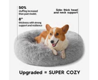 Faux Fur Dog Bed & Cat Bed, Original Calming Dog Bed for Small Medium Large Pets, Anti Anxiety Donut Cuddler Round Warm Washable Cat Bed for Indo