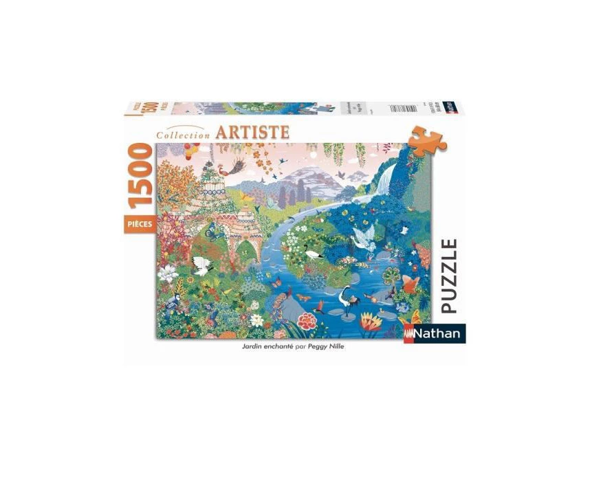 Nathan Puzzles - 1500 Piece Puzzle - Enchanted Garden/Peggy Nille  Puzzle, Color (Ravensburger 4005556878116) - Perfect Gift Toy for Kids