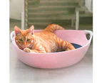 Fulllucky All Season Universal Felt Cat House Kennel Lounge Dog Bed Bowl Pot-Grey