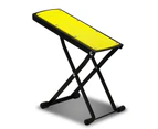 Guitar Footstool Non-slip Accessories Folding Height Adjustable Metal Guitar Footstool for Music Class - Yellow