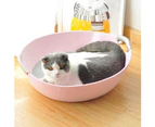 Fulllucky All Season Universal Felt Cat House Kennel Lounge Dog Bed Bowl Pot-Grey