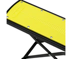 Guitar Footstool Non-slip Accessories Folding Height Adjustable Metal Guitar Footstool for Music Class - Yellow