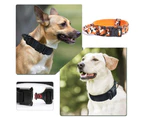 Premium Dog Collar with Handle, Adjustable Dog Collar Heavy Duty Quick-Release Buckle Dog Collar for Small or Medium to Extra Large Dogs Camo Orange - M