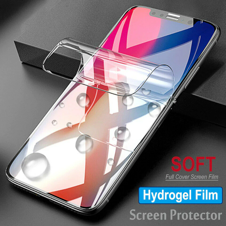 2PCS Hydrogel Screen Protector For iPhone 13 12/11/8/7/+/X/XS/XS Max/XR Pro Max