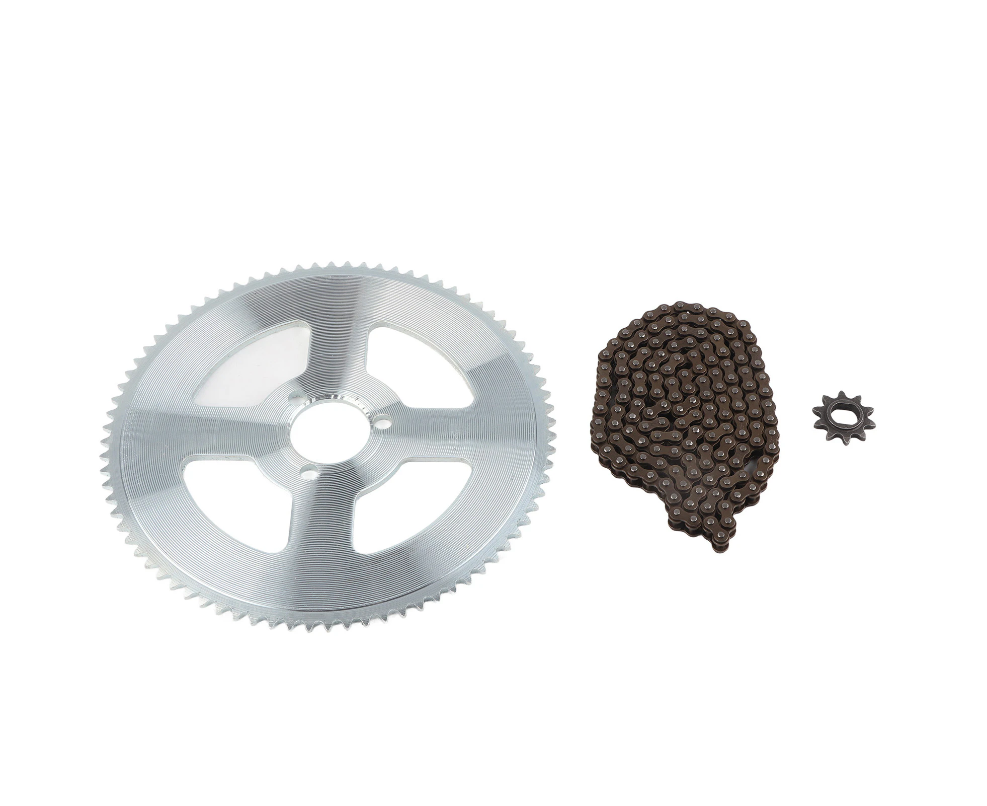 Chain And Sprocket Kit 80T 25H 34Mm 3 Holes Sprocket 10T H Hole Chain Sprocket 146 Links Chain